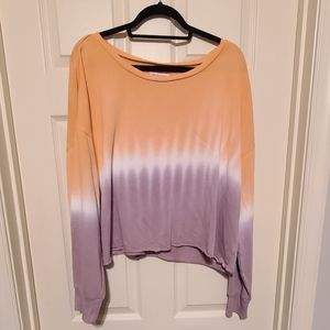 Tie Dye Crop Sweatshirt